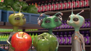 Green Alien Cartoon Netflix