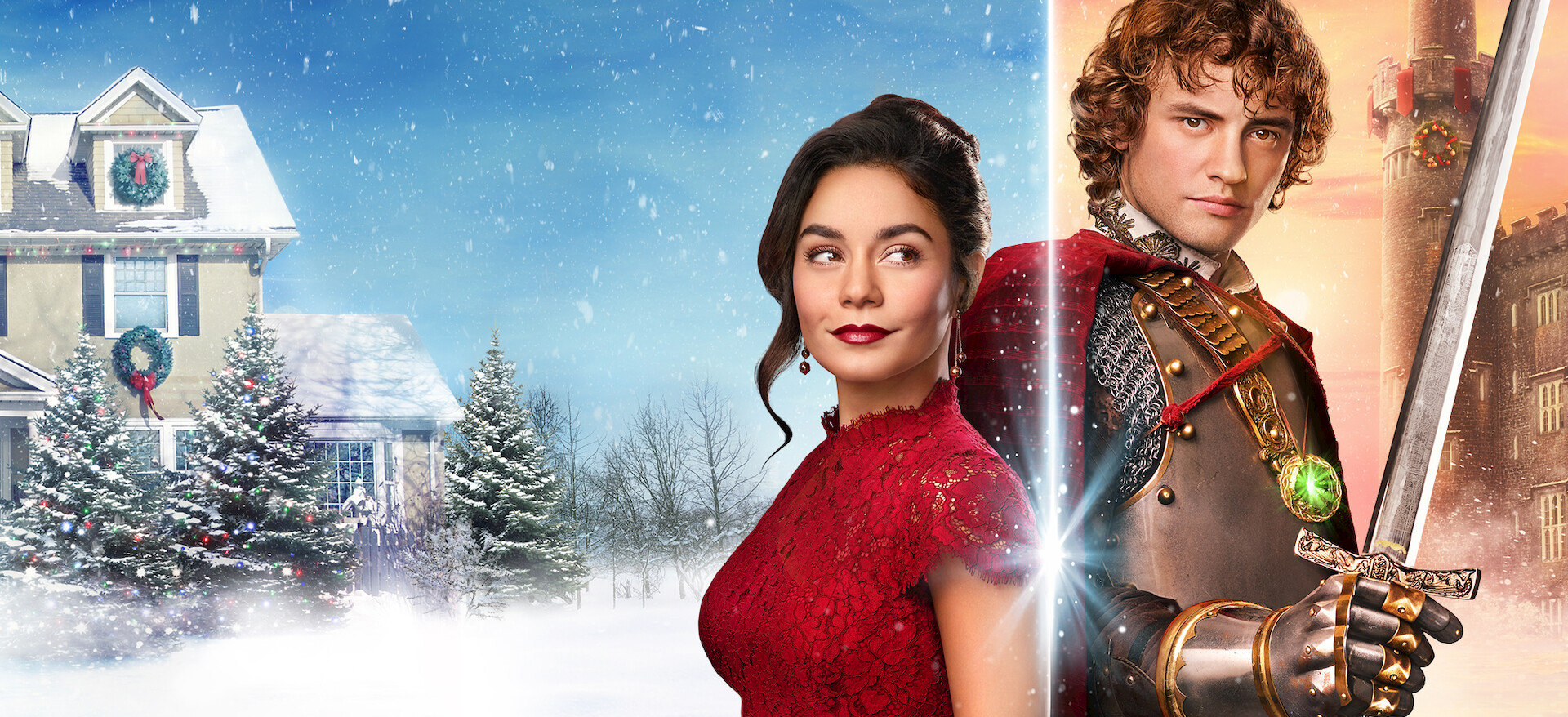 vanessa hudgens red dress the knight before christmas Skip It Or Stream It: The Knight Before Christmas